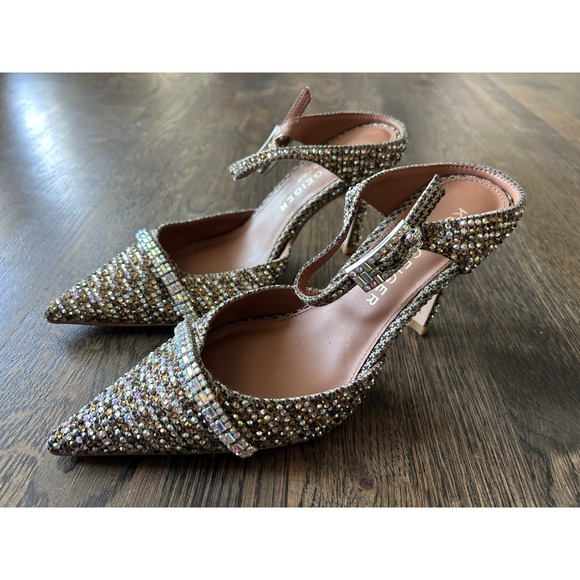 Kurt Geiger Shoes - Kurt Geiger London Bond Crystal Embellished d'Orsay Pumps Size 5.5 Heels EU 35.5